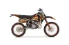 KTM C6 SX 2 Stroke Dirt Bike Graphic Kit - 1993-1997 Firestorm Black