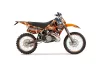 KTM C6 SX 2 Stroke Dirt Bike Graphic Kit - 1993-1997 Mad Hatter Orange