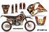 KTM C6 XC 2 Stroke Dirt Bike Custom Graphic Kit - 1993-1997