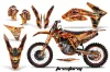 KTM C7 XC Dirt Bike Graphic Kit - 2012-2013 Firestorm Orange