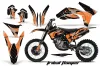 KTM C7 XC Dirt Bike Graphic Kit - 2012-2013 Tribal Flames Orange
