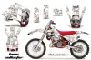 KTM C8 MXC / EXC 250 Dirt Bike Graphic Kit - 1990-1992 Bone Collector White