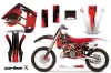 KTM C8 MXC / EXC 250 Dirt Bike Graphic Kit - 1990-1992 Carbon X Red