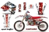 KTM C8 MXC / EXC 250 Dirt Bike Graphic Kit - 1990-1992 Mad Hatter White