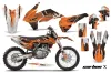 KTM C9 SX / SX-F / XC / XC-F Dirt Bike Graphic Kit - 2013-2015 Carbon X Orange