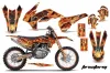 KTM C9 SX / SX-F / XC / XC-F Dirt Bike Graphic Kit - 2013-2015 Firestorm Orange