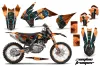 KTM C9 SX / SX-F / XC / XC-F Dirt Bike Graphic Kit - 2013-2015 Zombie Trooper Orange