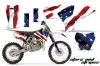 KTM SX 105 Dirt Bike Graphic Kit - 2004-2005 Stars and Stripes Red White & Blue