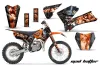 KTM SX 105 Dirt Bike Graphic Kit - 2006-2012 Mad Hatter Black