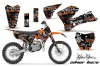 KTM SX 105 Dirt Bike Graphic Kit - 2006-2012 Silver Star - Silverhaze Orange