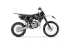 KTM SX 105 Dirt Bike Graphic Kit - 2006-2012 Skulls and Hammers Silver