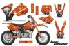 KTM SX 50 Adventure Jr / Sr Dirt Bike Graphic Kit - 2002-2008 Bone Collector Orange
