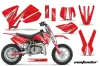 KTM SX 50 Adventure Jr / Sr Dirt Bike Graphic Kit - 2002-2008 Contender Red