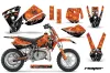 KTM SX 50 Adventure Jr / Sr Dirt Bike Graphic Kit - 2002-2008 Reaper Orange