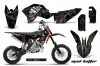 KTM SX 50 Adventure Jr / Sr Dirt Bike Graphic Kit - 2009-2015 Mad Hatter Black