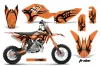 KTM SX 50 Adventure Jr / Sr Dirt Bike Graphic Kit - 2009-2015 Tribe Orange