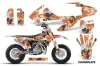 KTM SX 50 Adventure Jr / Sr Dirt Bike Graphic Kit - 2016-2018 Camoplate Orange