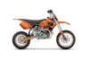 KTM SX 65 Dirt Bike Graphic Kit - 2002-2008 Diamond Flames Orange