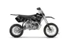 KTM SX 65 Dirt Bike Graphic Kit - 2002-2008 Skulls and Hammers Silver
