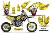KTM SX 65 Dirt Bike Graphic Kit - 2009-2015 Bone Collector Yellow