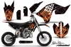 KTM SX 65 Dirt Bike Graphic Kit - 2009-2015 Silver Star - Reloaded Orange
