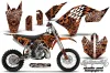 KTM SX 65 Dirt Bike Graphic Kit - 2009-2015 Skulls and Hammers Orange