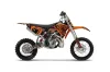KTM SX 65 Dirt Bike Graphic Kit - 2009-2015 Skulls and Hammers Orange