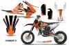KTM SX 65 Dirt Bike Graphic Kit - 2016-2023 Carbon X Orange