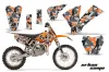 KTM SX 85 Dirt Bike Graphic Kit - 2004-2005 Urban Camo Orange