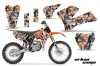 KTM SX 85 Dirt Bike Graphic Kit - 2006-2012 Urban Camo Orange