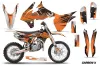 KTM SX 85 Dirt Bike Graphic Kit - 2013-2017 Carbon X Orange