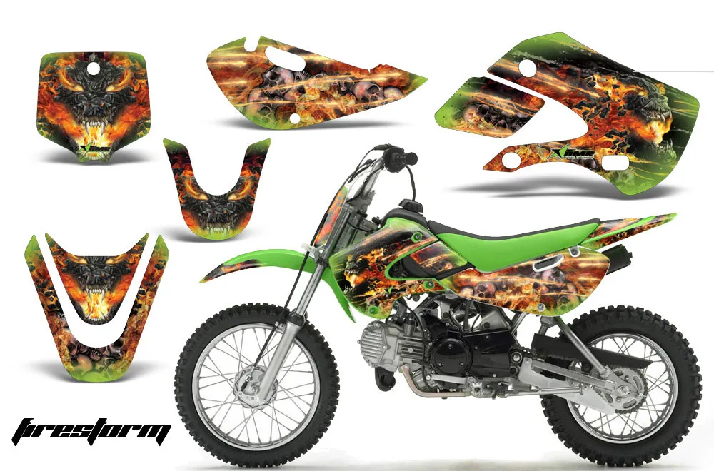 Suzuki DRZ 110 Dirt Bike Custom Graphic Kit - All Years
