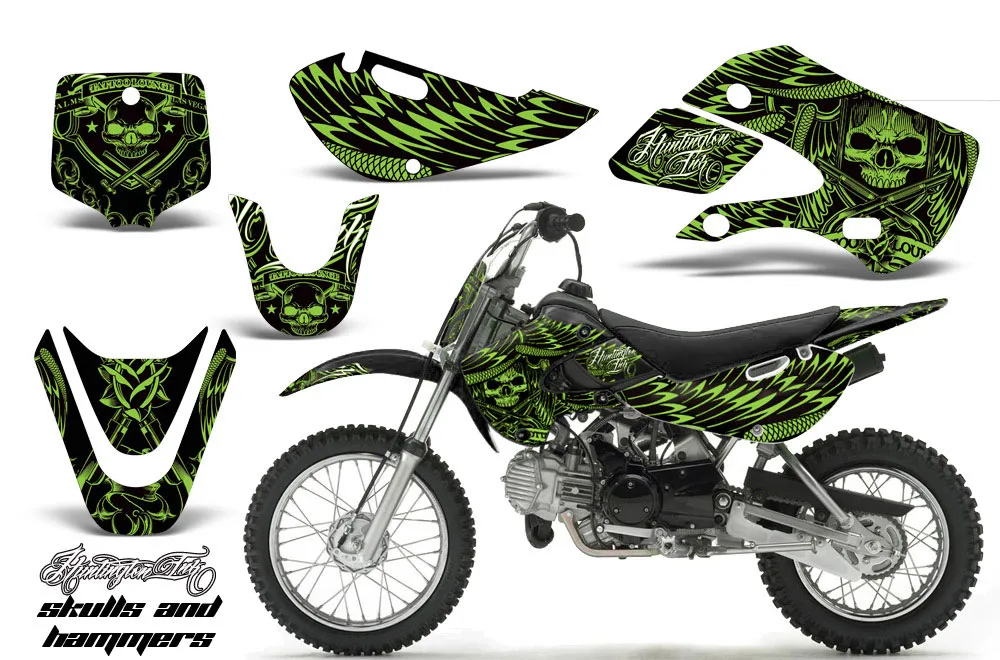 Suzuki DRZ 110 Dirt Bike Custom Graphic Kit - All Years