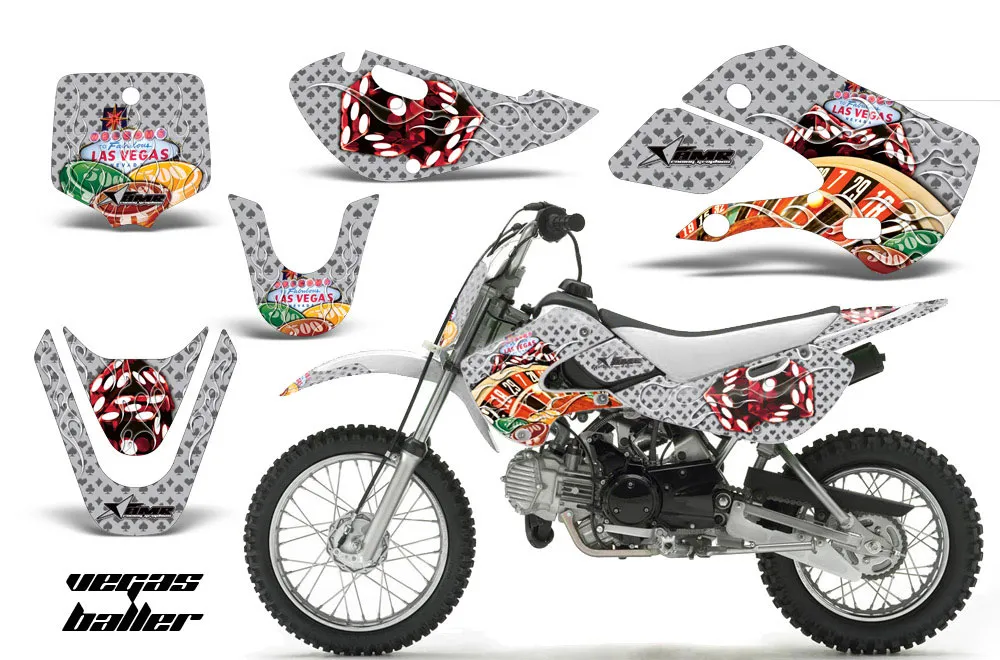 Suzuki DRZ 110 Dirt Bike Custom Graphic Kit - All Years