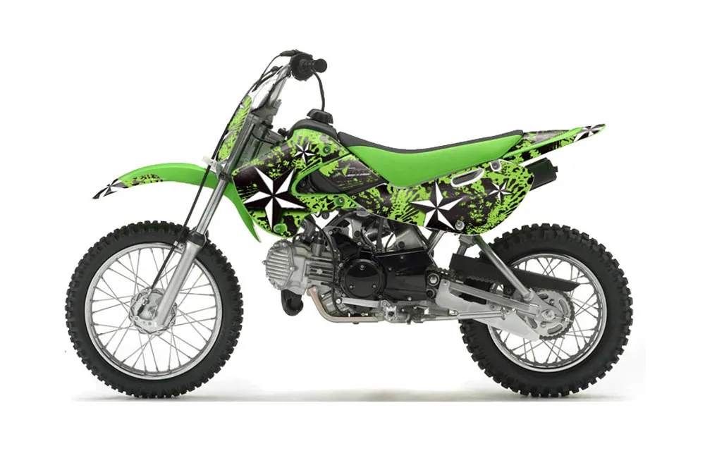 Suzuki DRZ 110 Dirt Bike Graphic Kit - All Years NorthStar Green