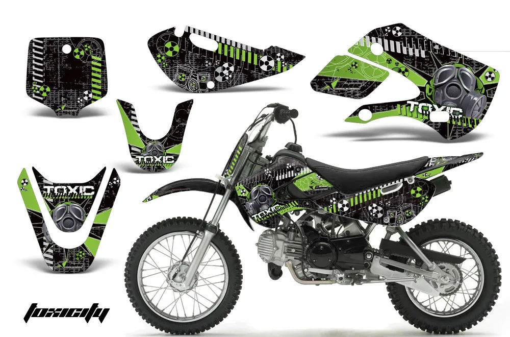 Suzuki DRZ 110 Dirt Bike Graphic Kit - All Years Toxicity Green
