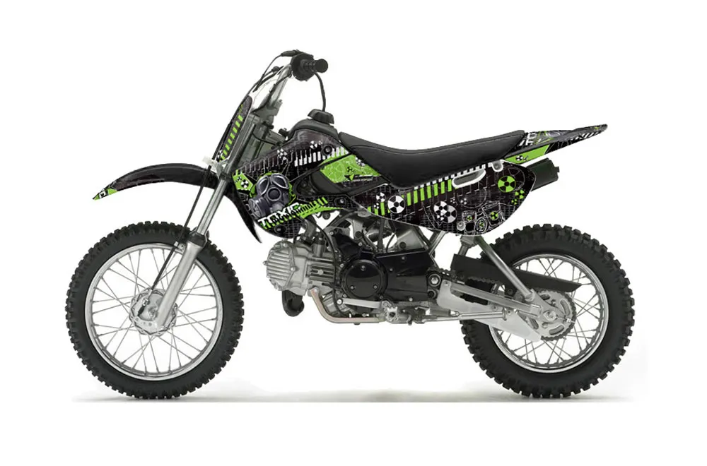 Suzuki DRZ 110 Dirt Bike Graphic Kit - All Years Toxicity Green