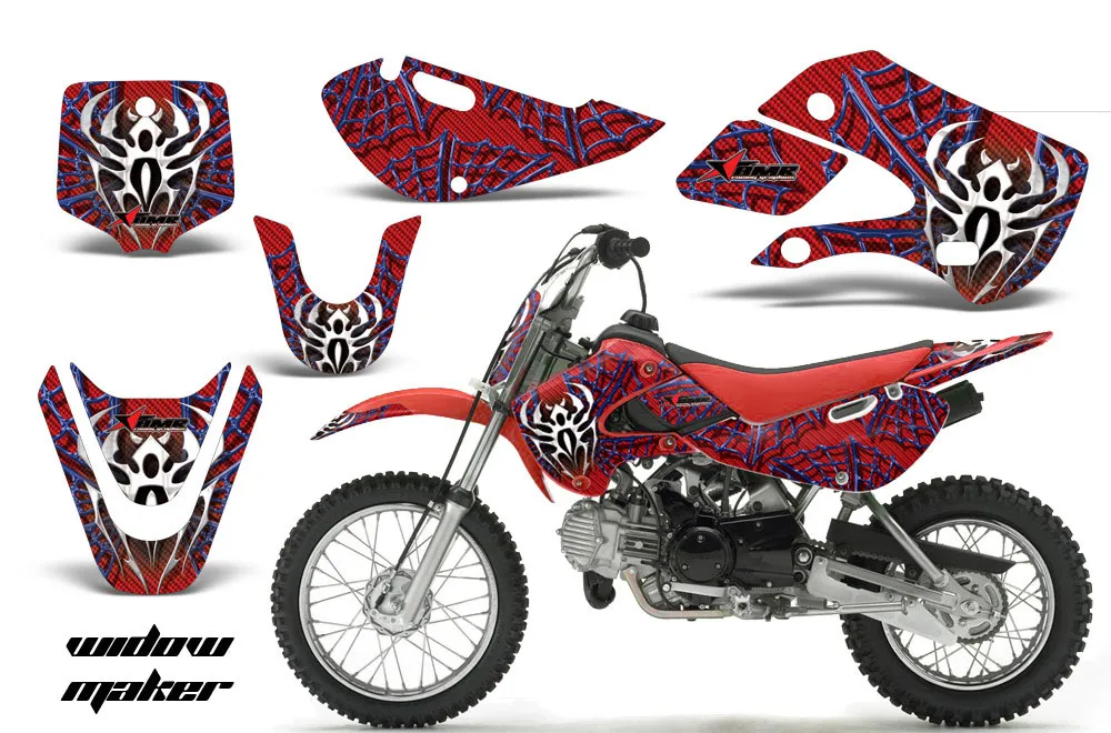 Suzuki DRZ 110 Dirt Bike Graphic Kit - All Years Widow Maker Blue