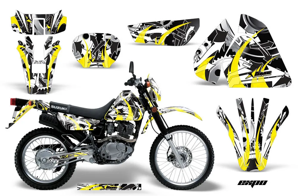 Suzuki DRZ 200 SE Dirt Bike Graphic Kit - 1996-2009 Expo Yellow