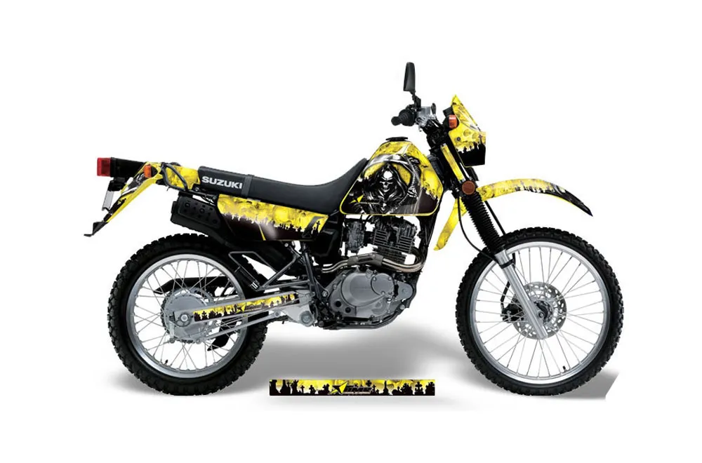 Suzuki DRZ 200 SE Dirt Bike Graphic Kit - 1996-2009 Reaper Yellow
