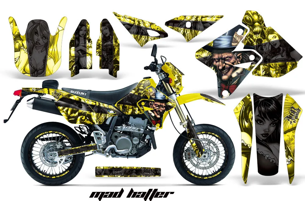 Suzuki DRZ 400 S Metal Tank Dirt Bike Custom Graphic Kit - 2000-2023