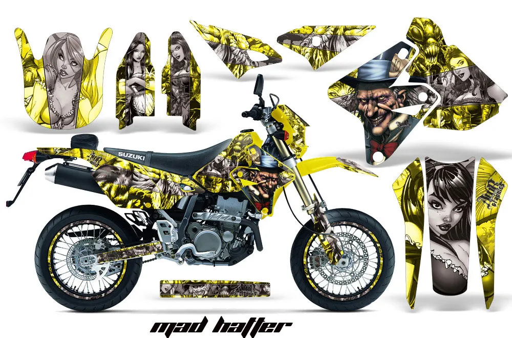 Suzuki DRZ 400 S Metal Tank Dirt Bike Custom Graphic Kit - 2000-2023