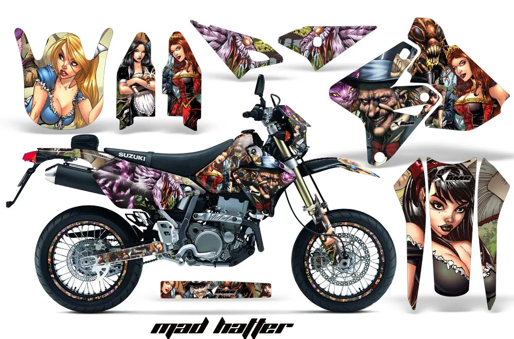 Suzuki DRZ 400 S Metal Tank Dirt Bike Custom Graphic Kit - 2000-2023