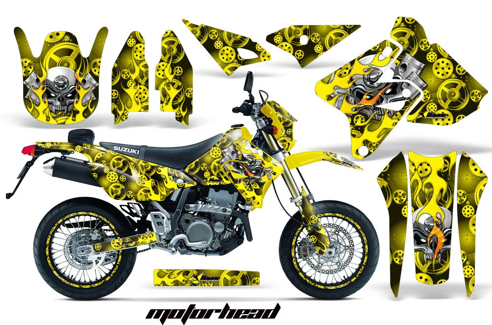 Suzuki DRZ 400 S Metal Tank Dirt Bike Custom Graphic Kit - 2000-2023
