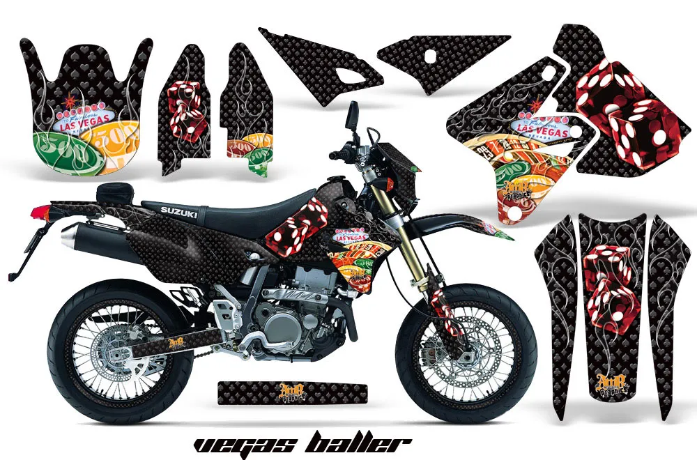 Suzuki DRZ 400 S Metal Tank Dirt Bike Custom Graphic Kit - 2000-2023