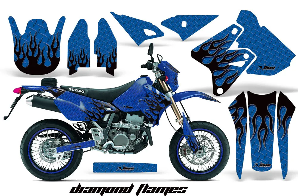Suzuki DRZ 400 S Metal Tank Dirt Bike Custom Graphic Kit - 2000-2023