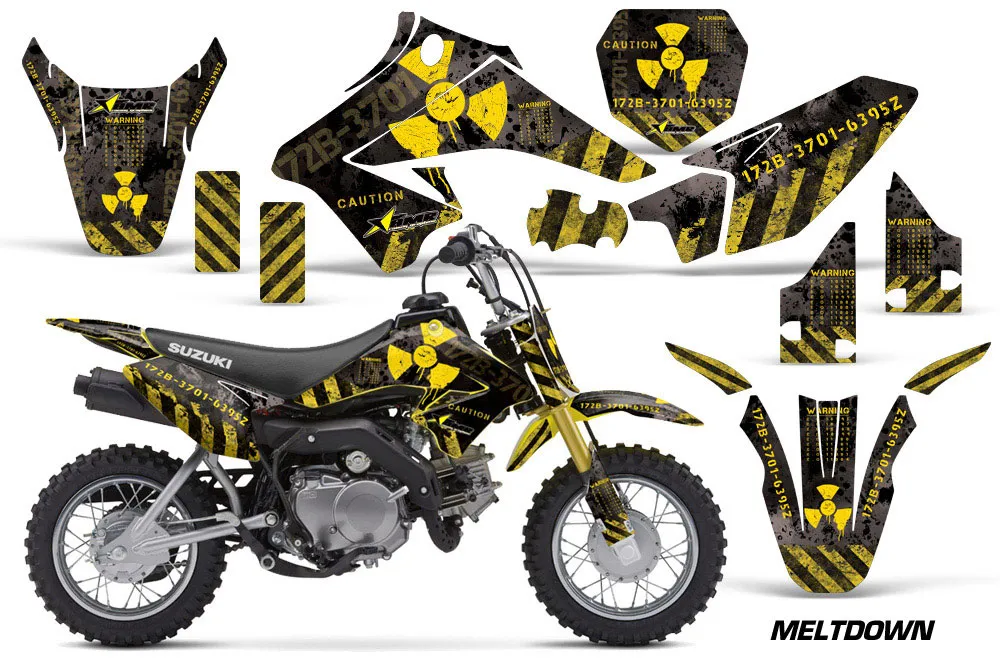 Suzuki DRZ 70 Dirt Bike Graphic Kit - 2008-2016 Meltdown Yellow