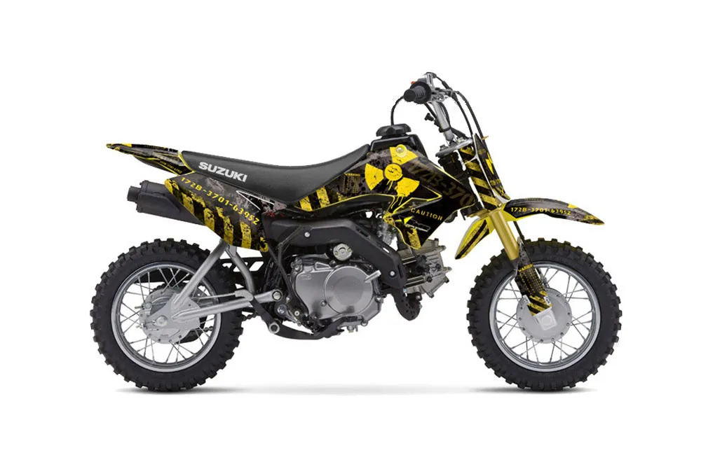 Suzuki DRZ 70 Dirt Bike Graphic Kit - 2008-2016 Meltdown Yellow