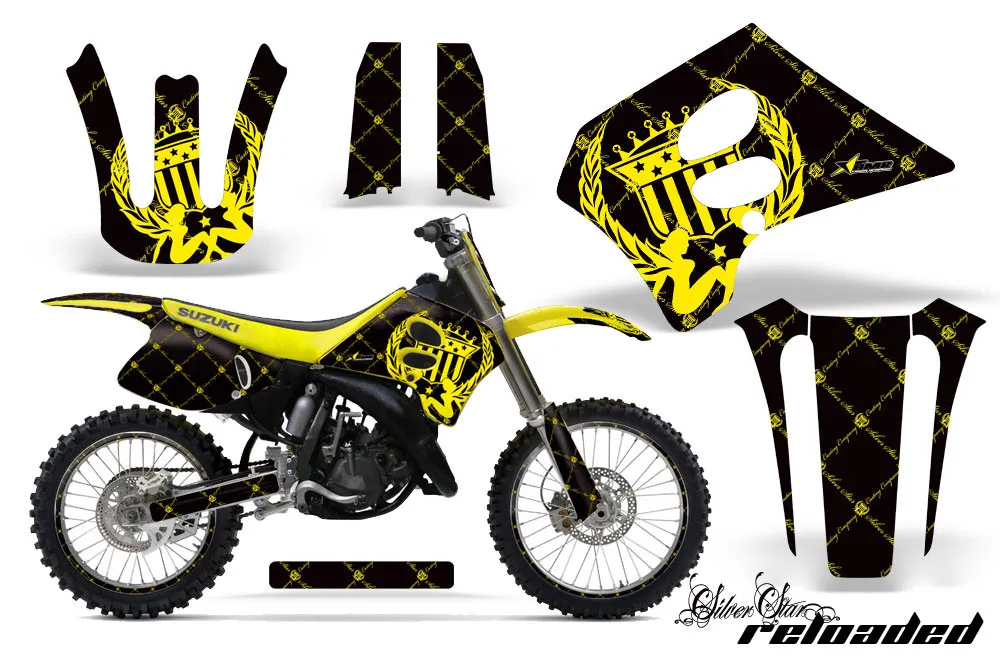 Suzuki RM 125 Dirt Bike Custom Graphic Kit - 1993-1995