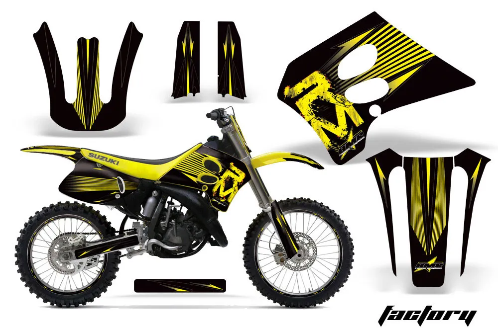 Suzuki RM 125 Dirt Bike Custom Graphic Kit - 1993-1995